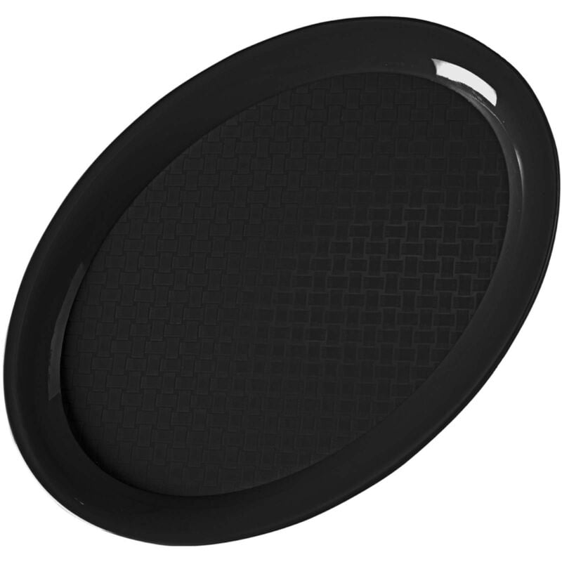 foto del prodotto vassoio fast food ovale 26,5x19,5cm nero