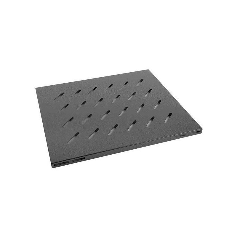 foto del prodotto vassoio fisso ak 1003 b per armadio rack 19u 1u 465x500mm fino a 20kg di carico nero lanberg