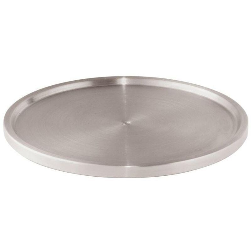 foto del prodotto vassoio girevole per armadio da cucina uno, vassoio girevole per spezie, acciaio inox, 27x2 cm, mat wenko
