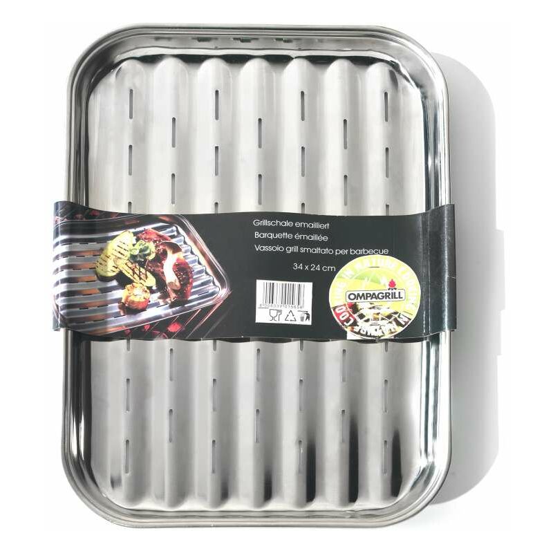 foto del prodotto vassoio grill acciaio 34 x 24 cm