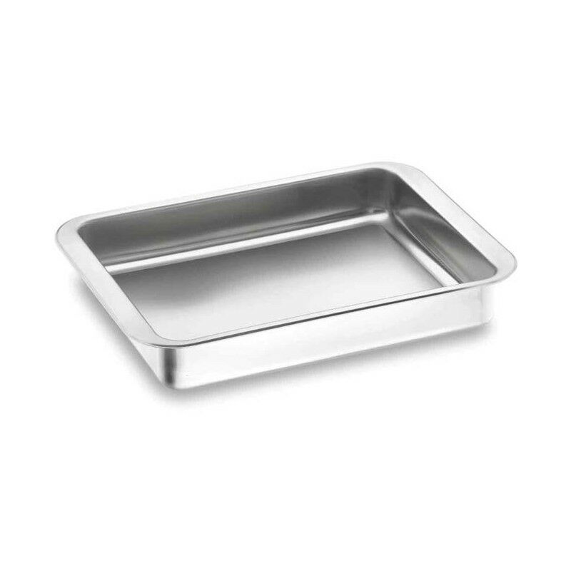 foto del prodotto vassoio in metallo rustidera in acciaio inox 35 x 26 x 5,5 cm lacor