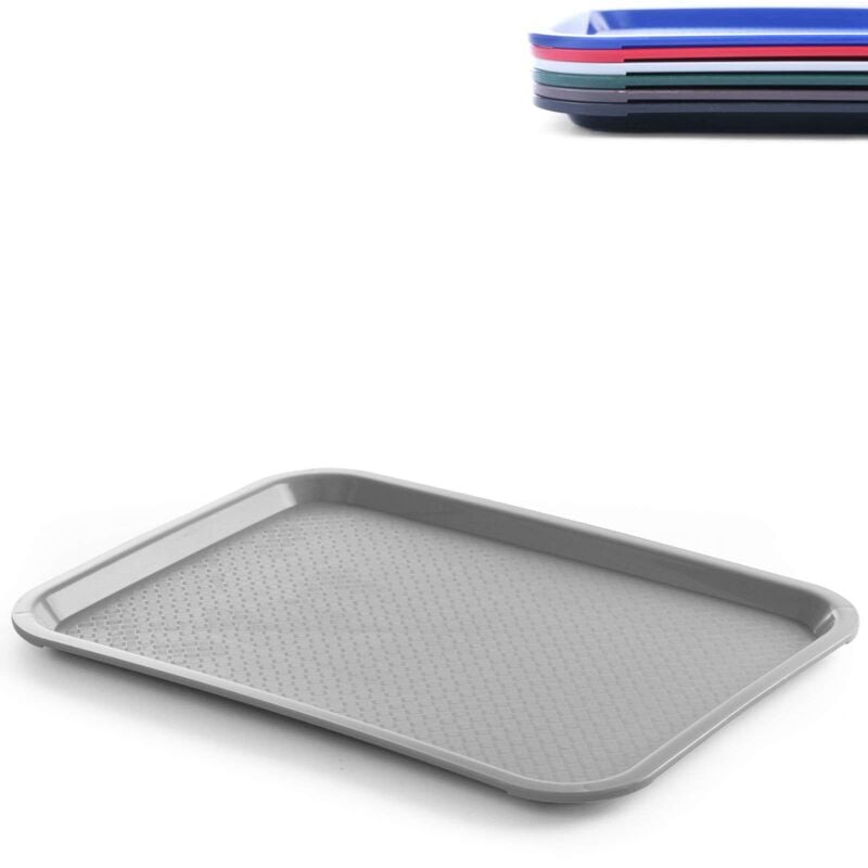 foto del prodotto vassoio in polipropilene per fast food 30,5x41,5 cm grigio