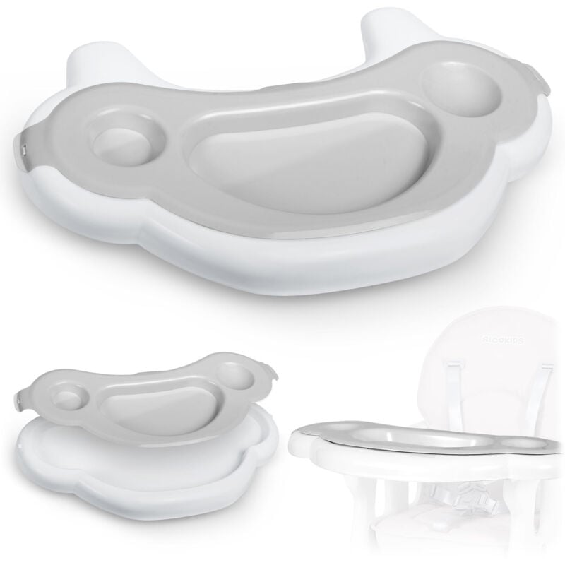 foto del prodotto vassoio per seggiolone sinco ricokids grigio