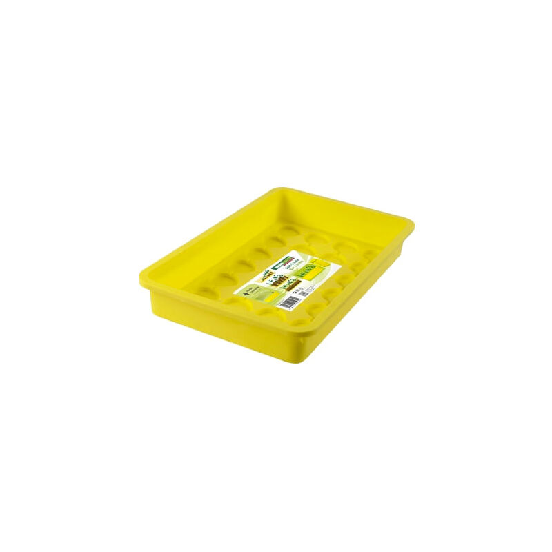 foto del prodotto vassoio per semina giallo 38 x 24 x 6cm
