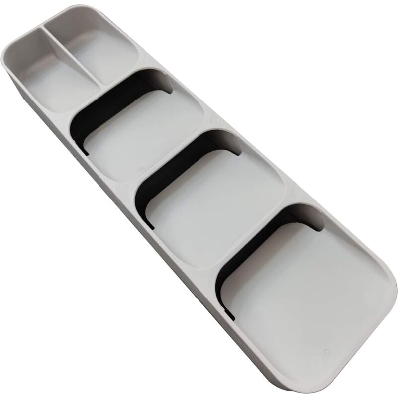 foto del prodotto vassoio portaoggetti per cassetti da cucina, organizer per posate, portaposate, utensili, cucchiai, forchette, coltelli