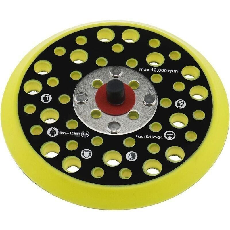 foto del prodotto vassoio portautensili da 125 mm 5 pollici compatibile con mirka ceros deros 44 fori 5 16 supporto per fissaggio filo con gancio e anello accessori