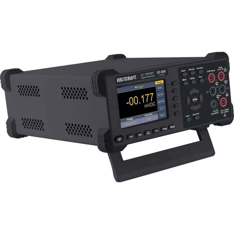 foto del prodotto vc 7055bt multimetro da tavolo digitale data logger cat i 1000 v, cat ii 600 v display counts 55000 voltcraft