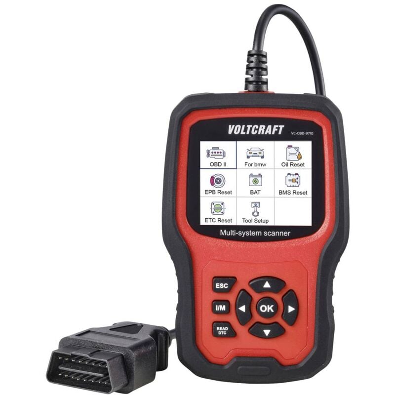 foto del prodotto vc obd 9710 strumento diagnostico obd ii vc 14616100 voltcraft