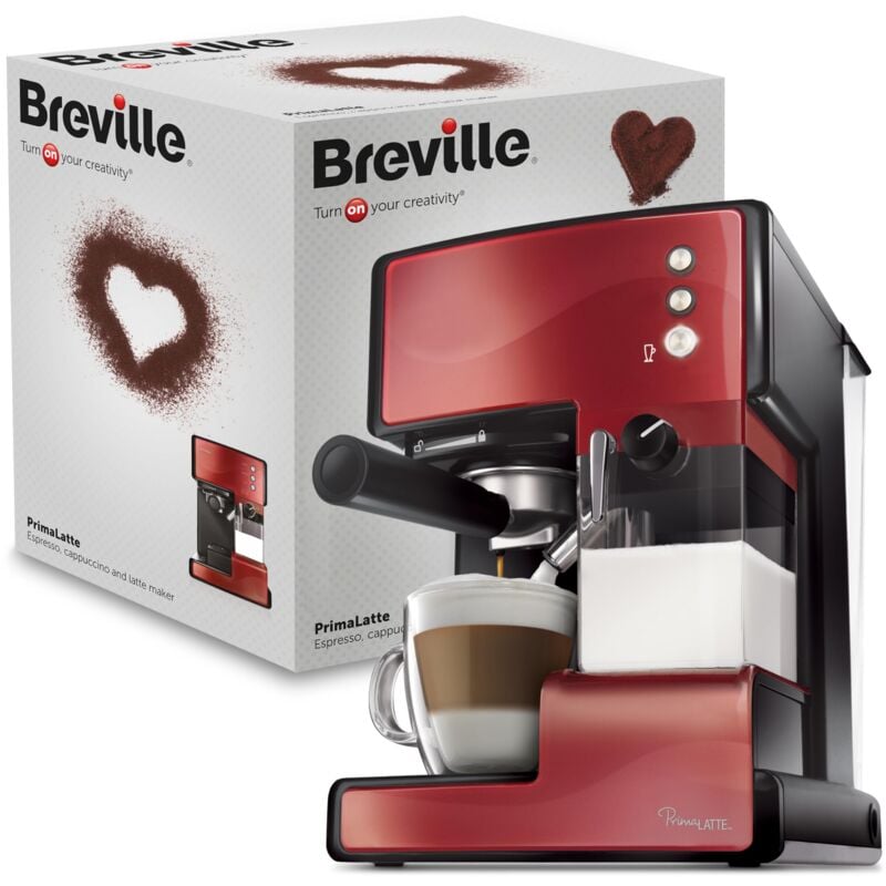 foto del prodotto vcf045x macchina da caff rosso metallico breville