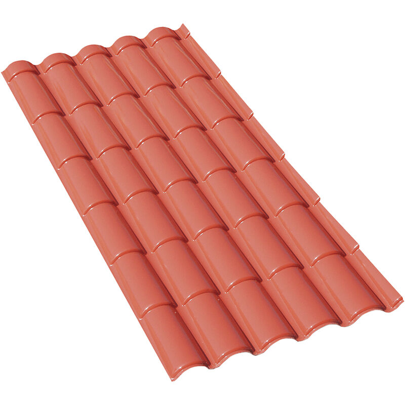 foto del prodotto vdc lastra coppo life cm 103 x 208 rosso mattone