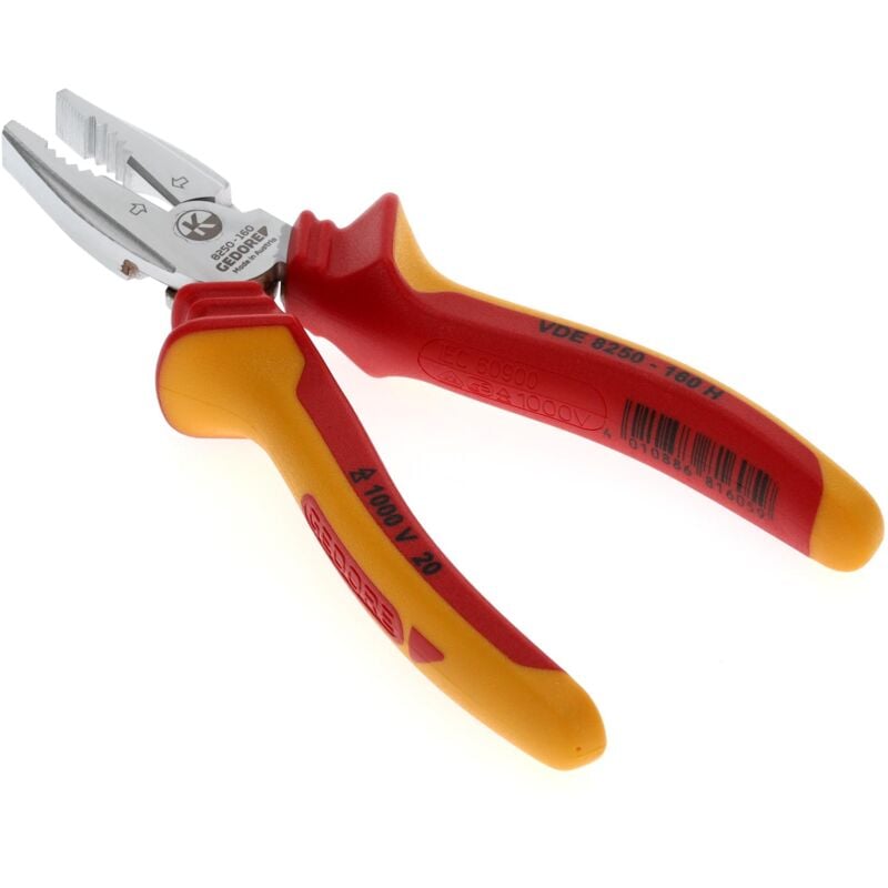 foto del prodotto vde 8250 160 h pinza combinata vde a forza con isolamento per guaine 160 mm