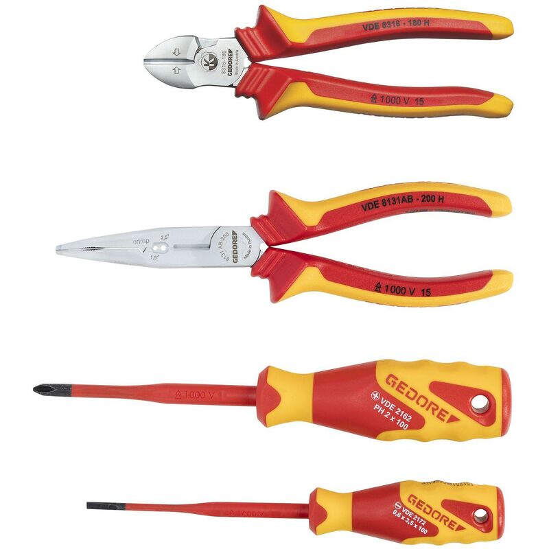 foto del prodotto vde s 8321 h set di utensili vde 4 pz.