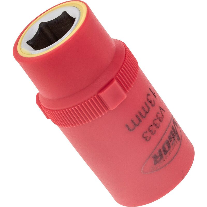 foto del prodotto vde socket v3333 attacco quadro, cavo, 1 2 di pollice 12,5 mm profilo esagonale esterno size 13 mm