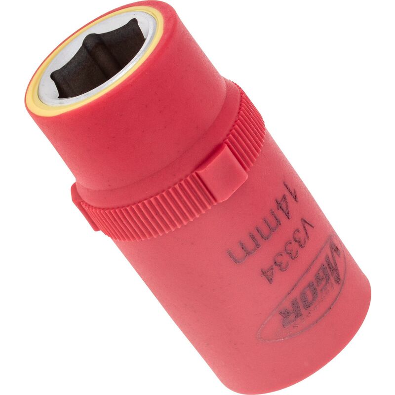 foto del prodotto vde socket v3334 attacco quadro, cavo, 1 2 di pollice 12,5 mm profilo esagonale esterno size 14 mm