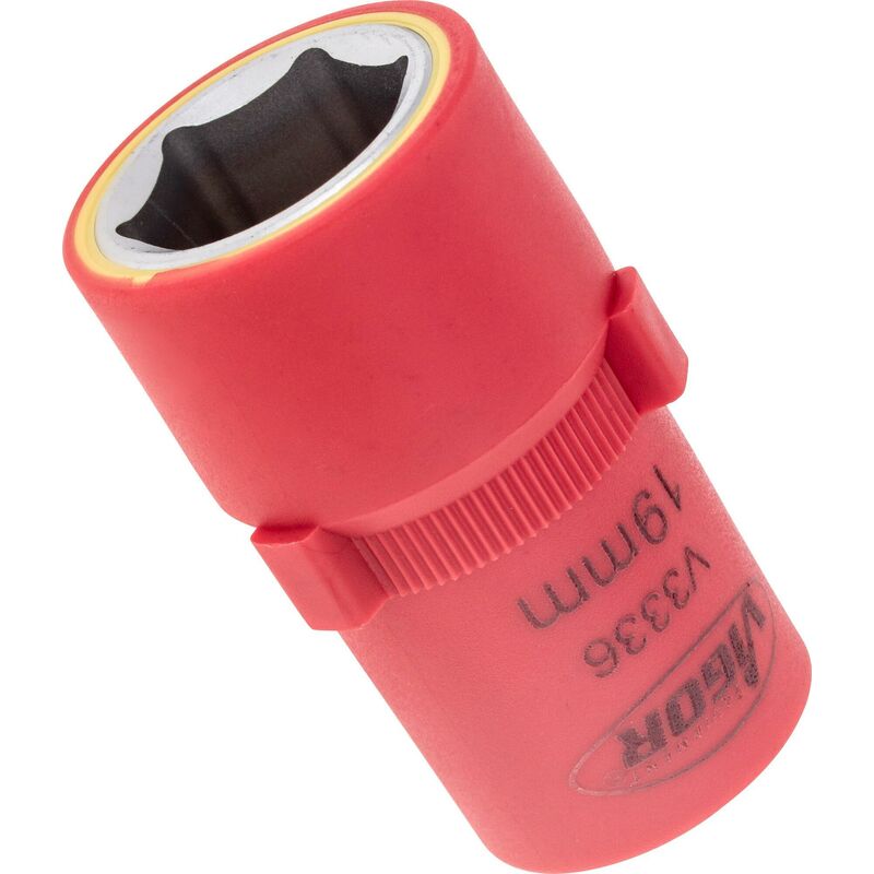 foto del prodotto vde socket v3336 attacco quadro, cavo, 1 2 di pollice 12,5 mm profilo esagonale esterno size 19 mm
