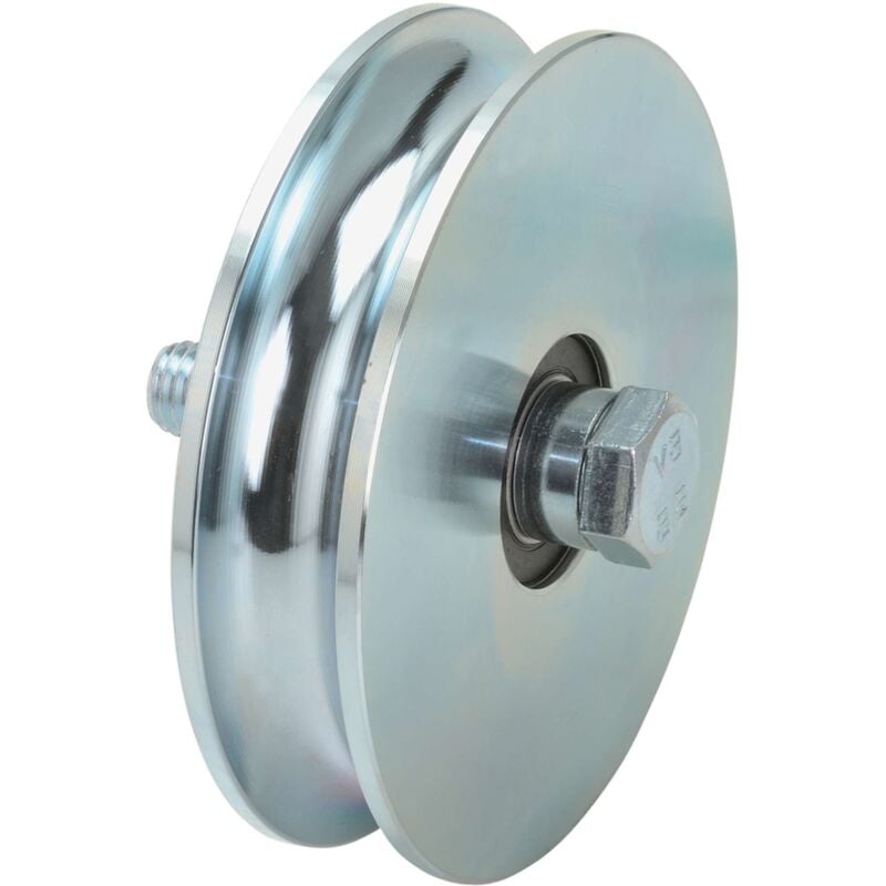foto del prodotto vds ruota per cancello g. tonda 20 con bullone 2 cuscinetti mm 100 6 pz
