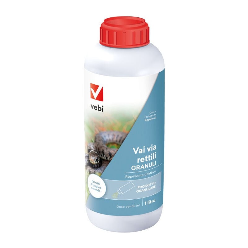 foto del prodotto vebi vai via rettili 1lt repellente naturale in granuli dose per 50 mq