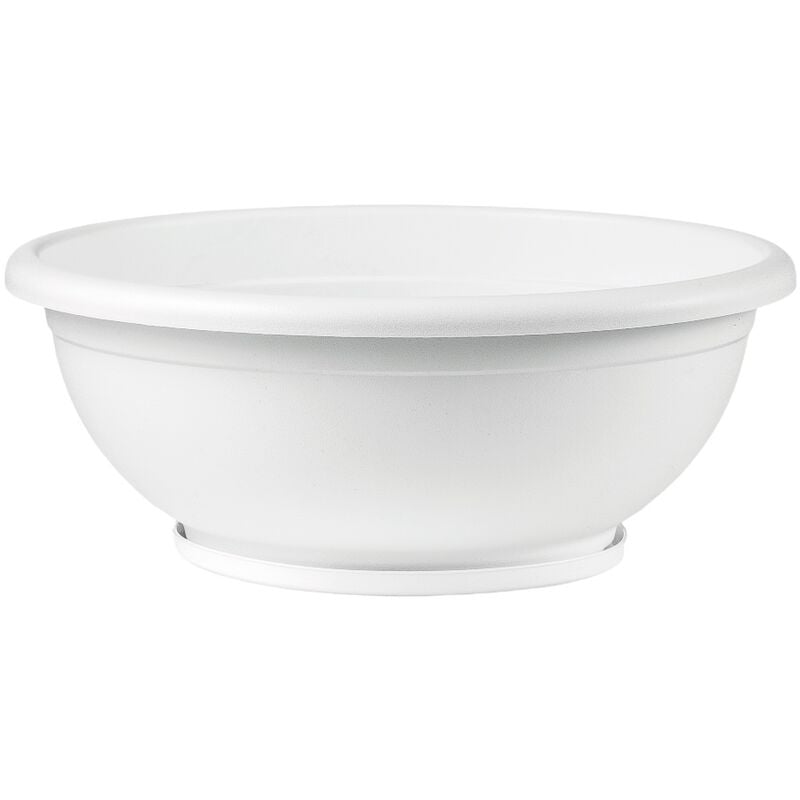 foto del prodotto veca ciotola naxos con sottovaso ad incastro bianco 50 cm
