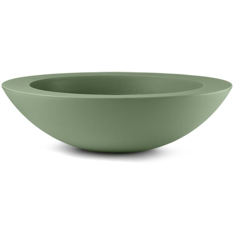foto del prodotto veca fioriera rotonda in resina genesis 60 cm. mimetic green