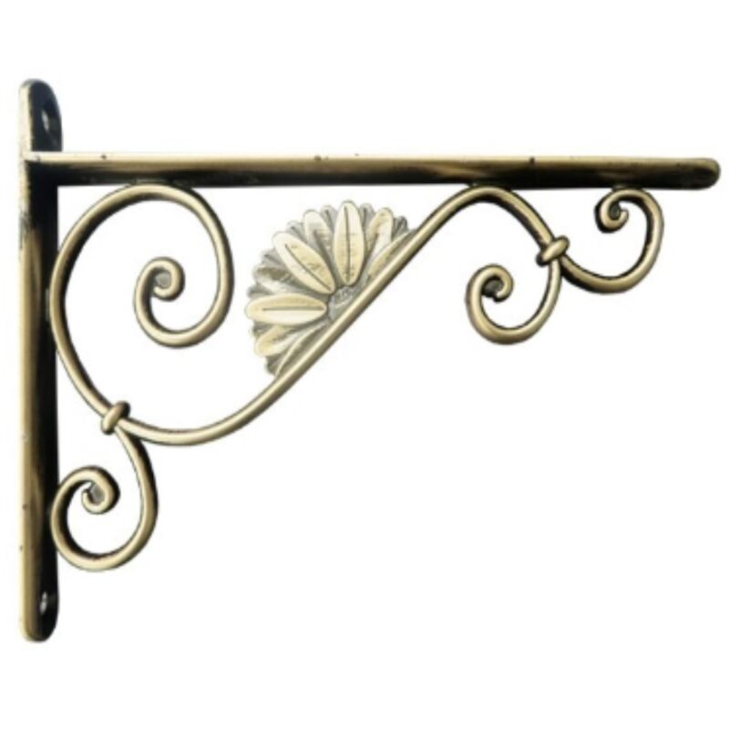 foto del prodotto veca reggimensola linea barocco perarredo casa in zama 18cm colore ottone anticato