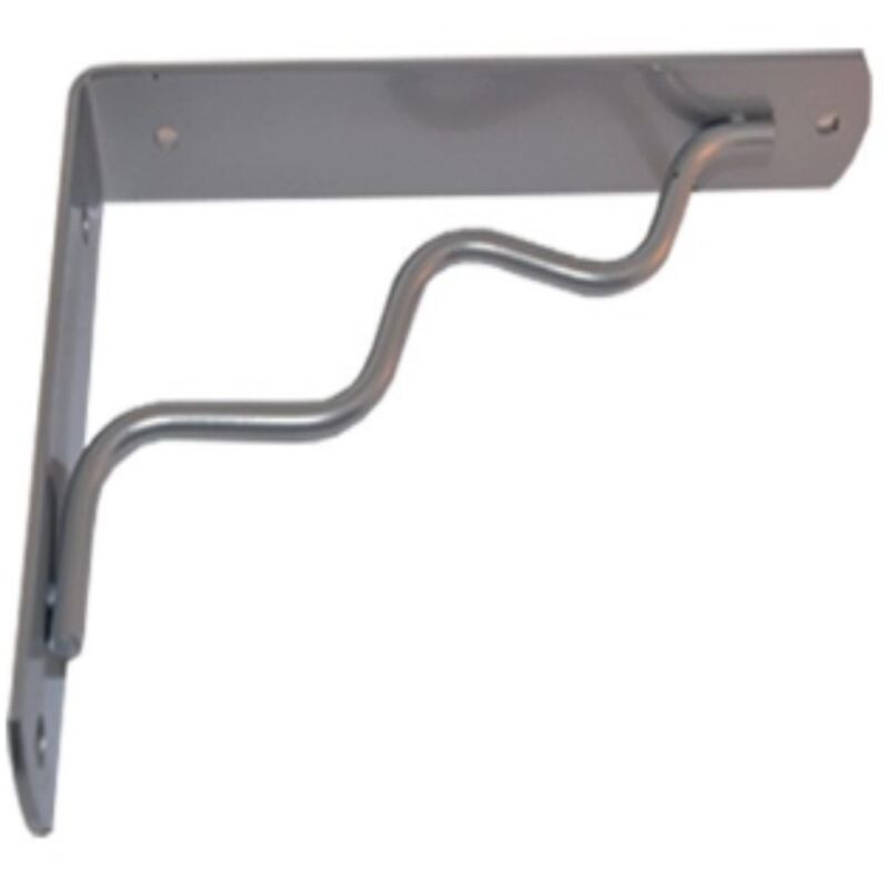 foto del prodotto veca reggimensola linea onda per arredo casa in zama 12cm colore alluminio metallizzato