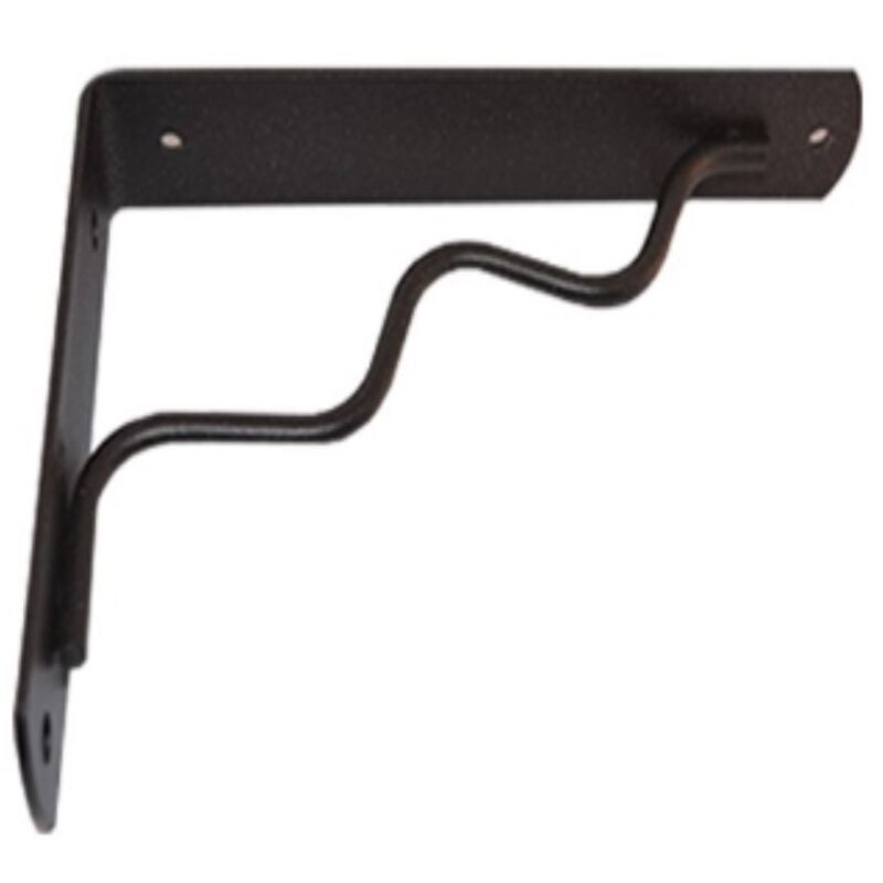 foto del prodotto veca reggimensola linea onda per arredo casa in zama 18cm colore nero micaceo