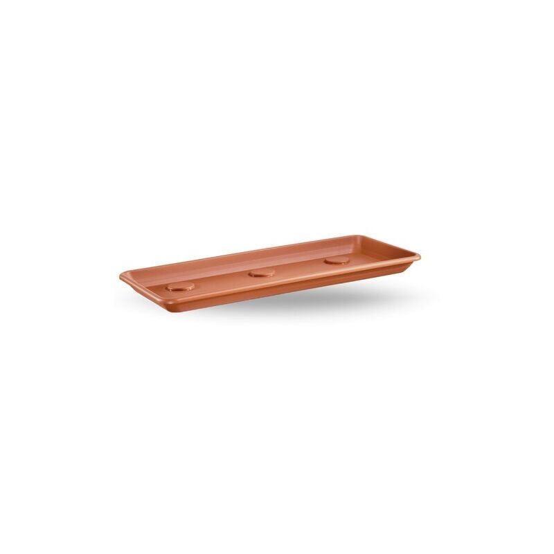 foto del prodotto veca sottofioriera rettangolare anthea 100cm terracotta sottovaso