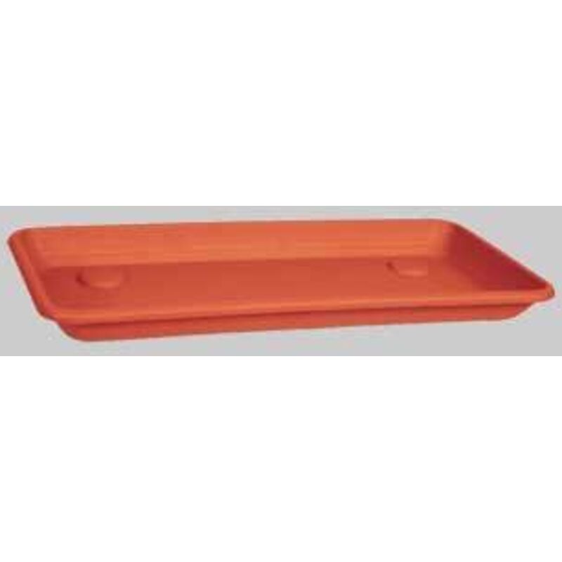 foto del prodotto veca sottofioriera rettangolare anthea 55cm terracotta sottovaso