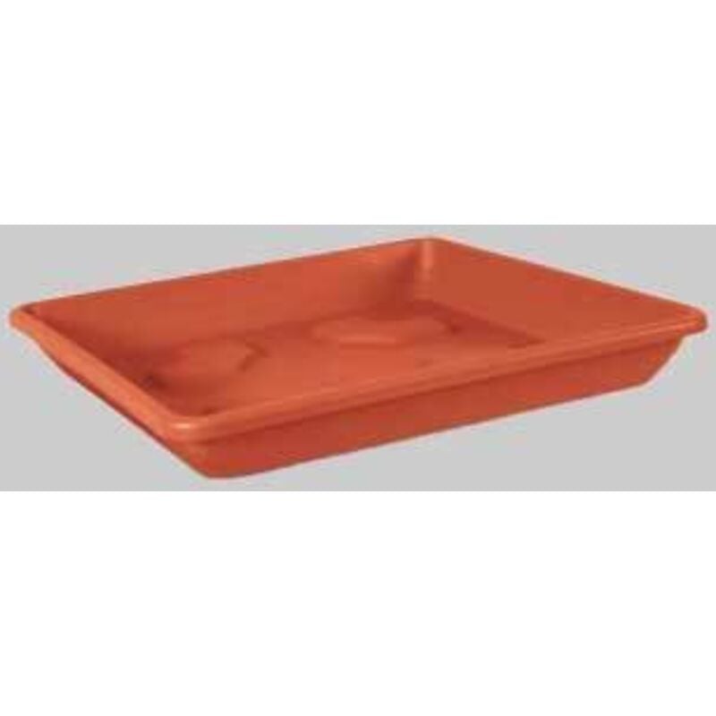 foto del prodotto veca - sottovaso quadrato 36cm 60% riciclabile terracotta