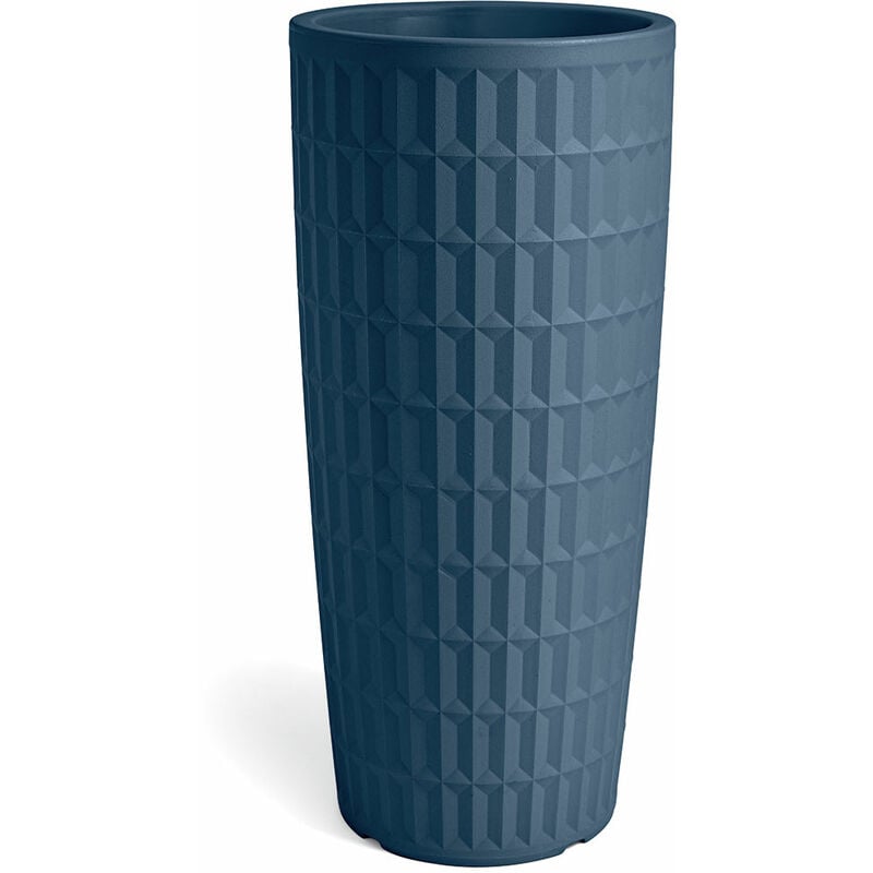 foto del prodotto veca vaso cache pot rotondo alto tyle blu h85cm