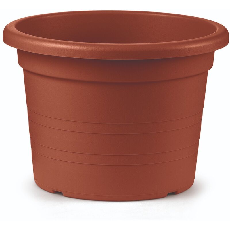foto del prodotto veca vaso cilindro d.14cm terracotta fiori piante