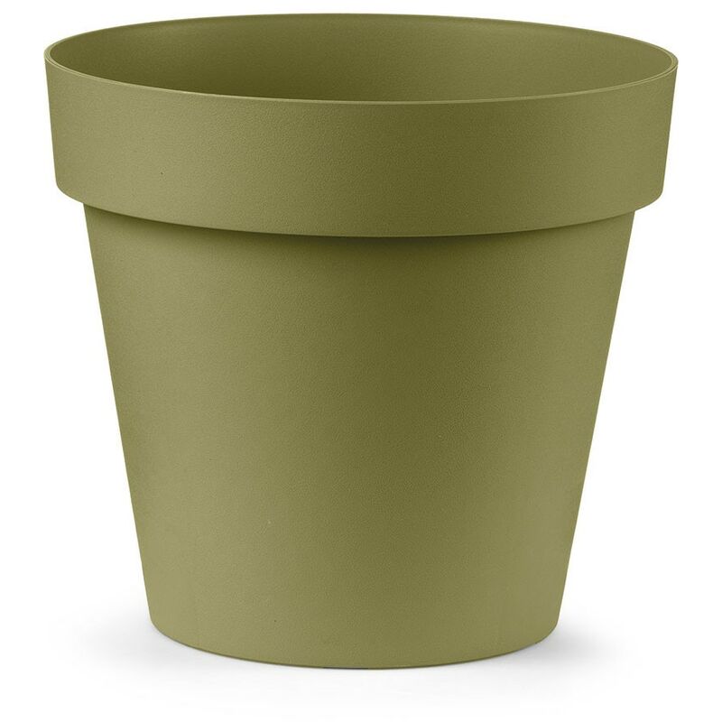 foto del prodotto veca vaso cleo lovin green 100 plastica riciclata verde oliva 30 cm