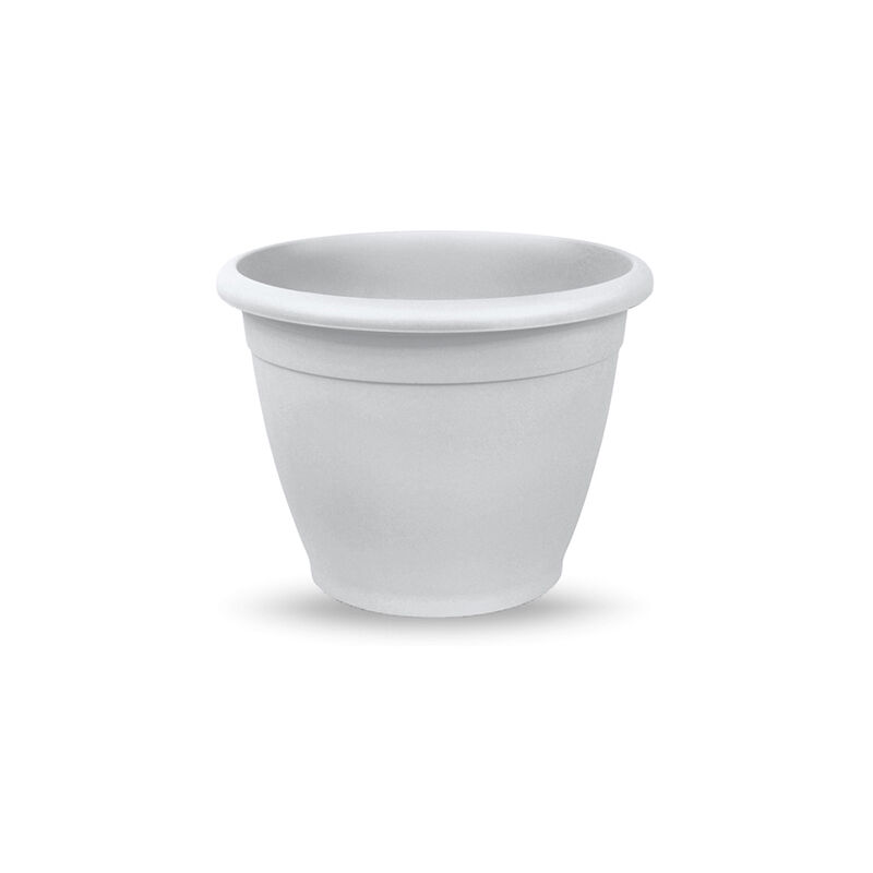 foto del prodotto veca vaso colorato tondo in pls naxos vari colori diam 35cm made in italy color bianco