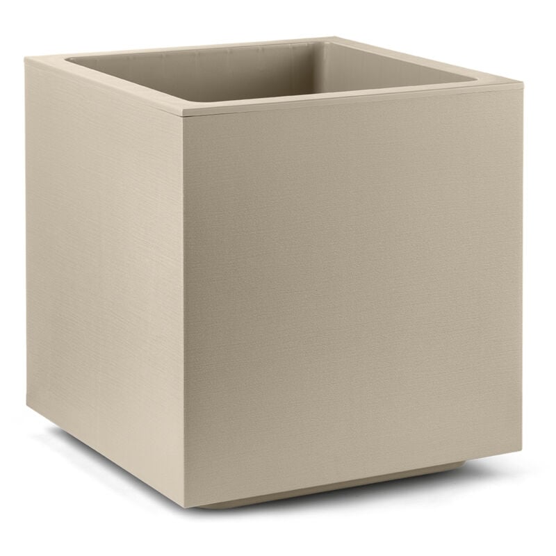 foto del prodotto veca - vaso fioriera cubo matheria 40cm greige