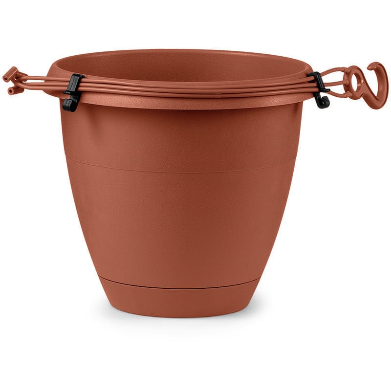 foto del prodotto veca vaso pensile flow d.25 cm terracotta