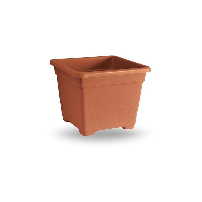foto del prodotto veca vaso quadrato 27 cm 60 riciclabile terracotta