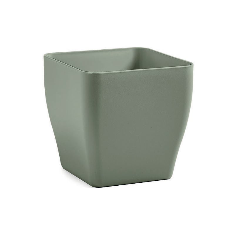 foto del prodotto veca vaso quadrato indoor living matt 13cm terra laguna