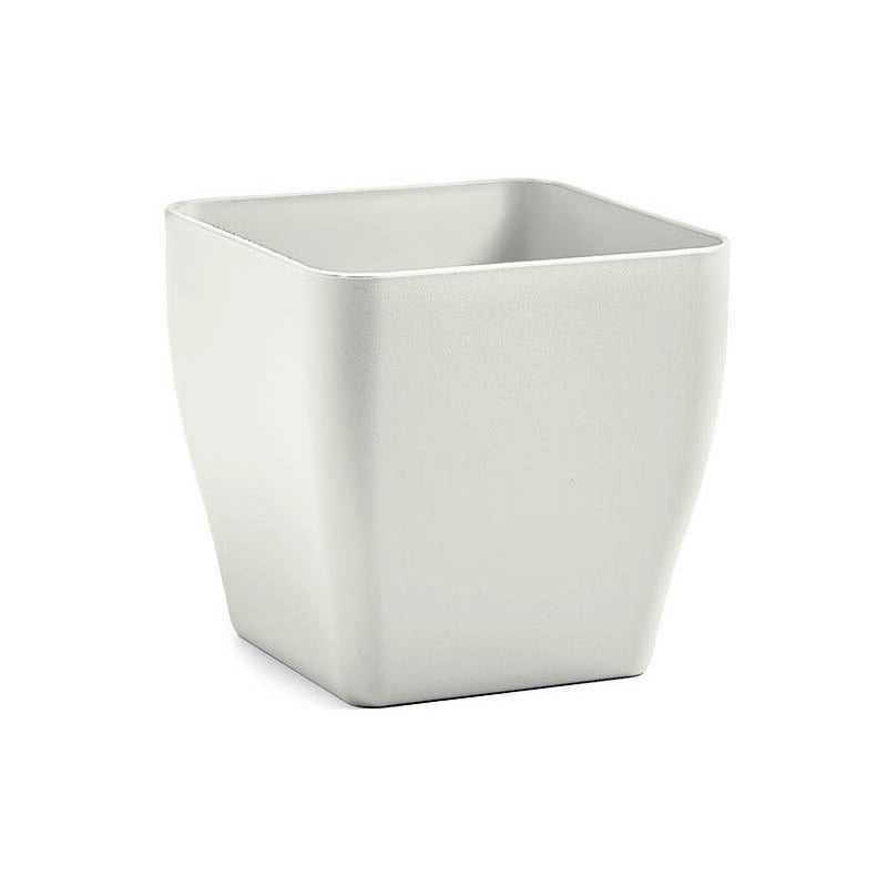 foto del prodotto veca vaso quadrato indoor living matt 17 cm terra dolomia