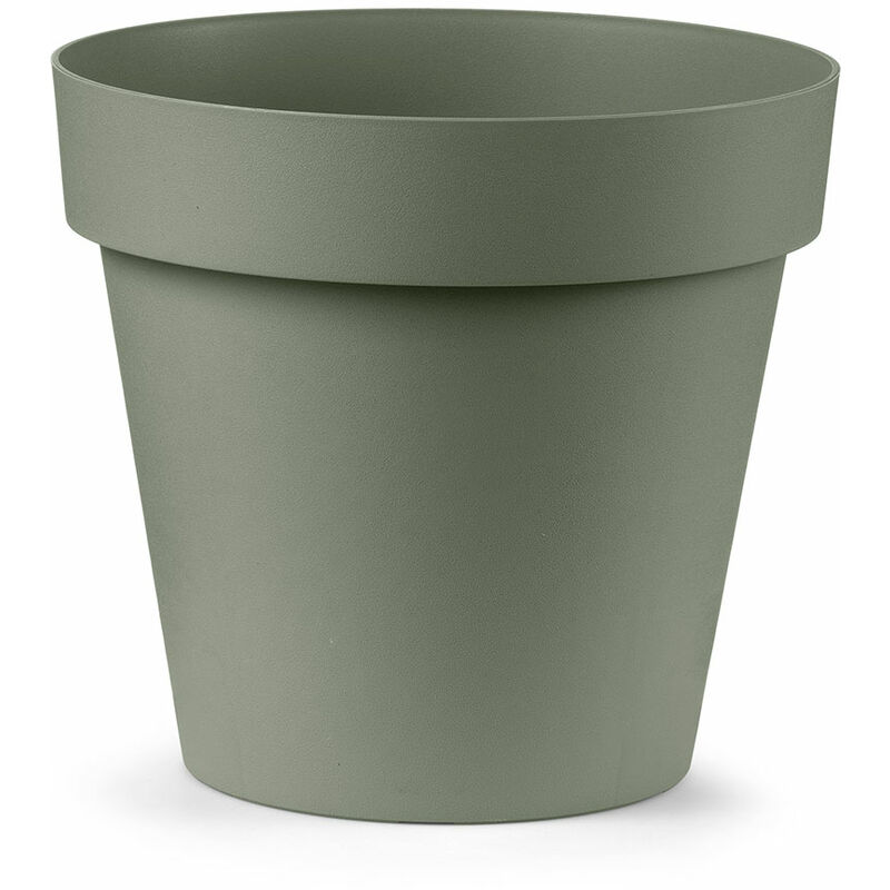 foto del prodotto veca vaso rotondo cleo 50 cm 60 riciclabile terra laguna