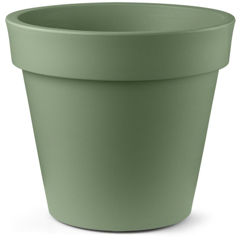 foto del prodotto veca vaso rotondo in resina easy 100 cm. mimetic green