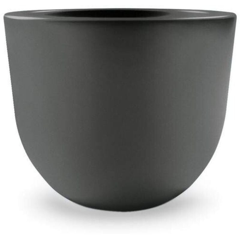 foto del prodotto veca - vaso rotondo in resina 'eggy' 45 cm. taupe