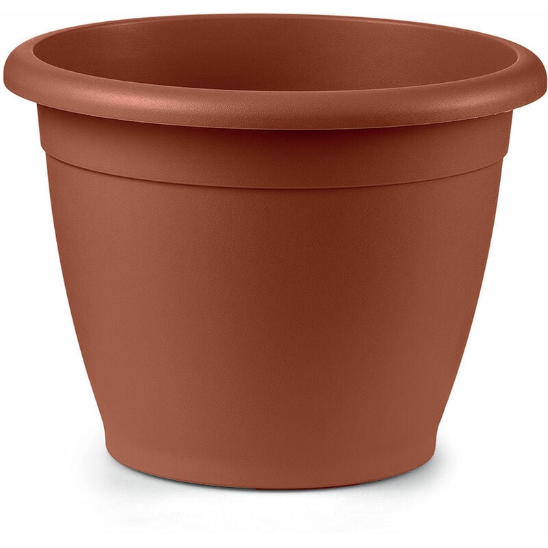 foto del prodotto veca - vaso rotondo naxos d.18cm terracotta piante fiori balcone