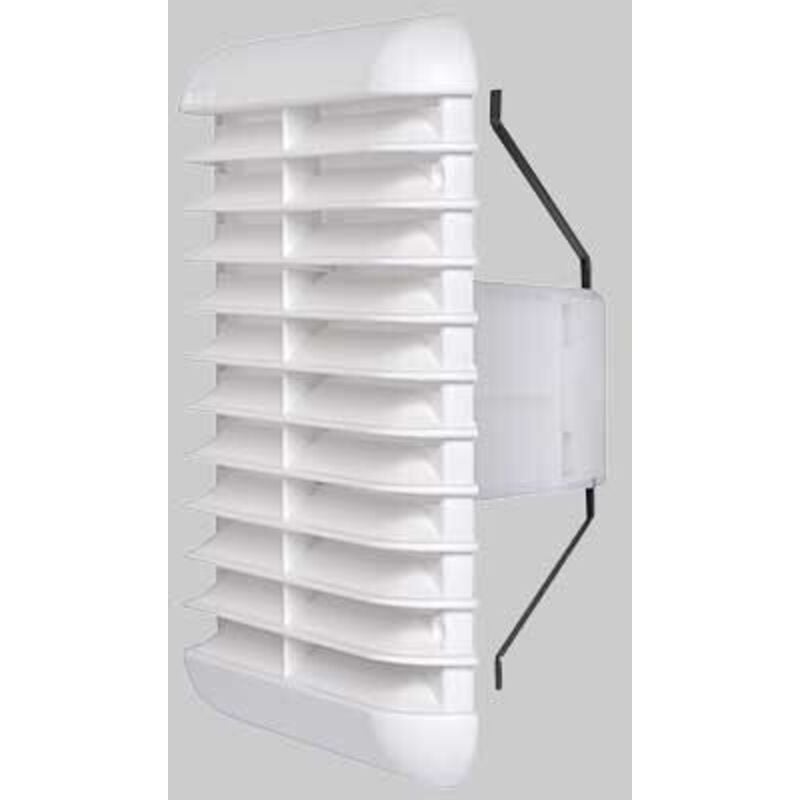 foto del prodotto vecamco griglia quadrata universale in materiale termoplastico con molle reclinabili a 90 bianca 80 125 166x166 mm
