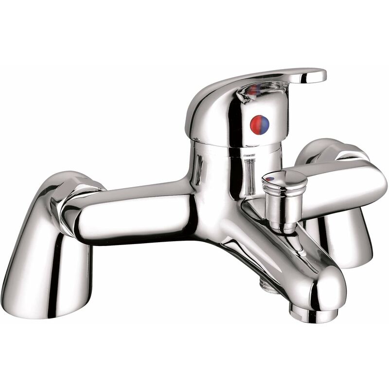 foto del prodotto veebath valuebaths perth moderno rubinetto miscelatore vasca per bagno a leva singola per doccia cromato con ricevitore a parete staffa