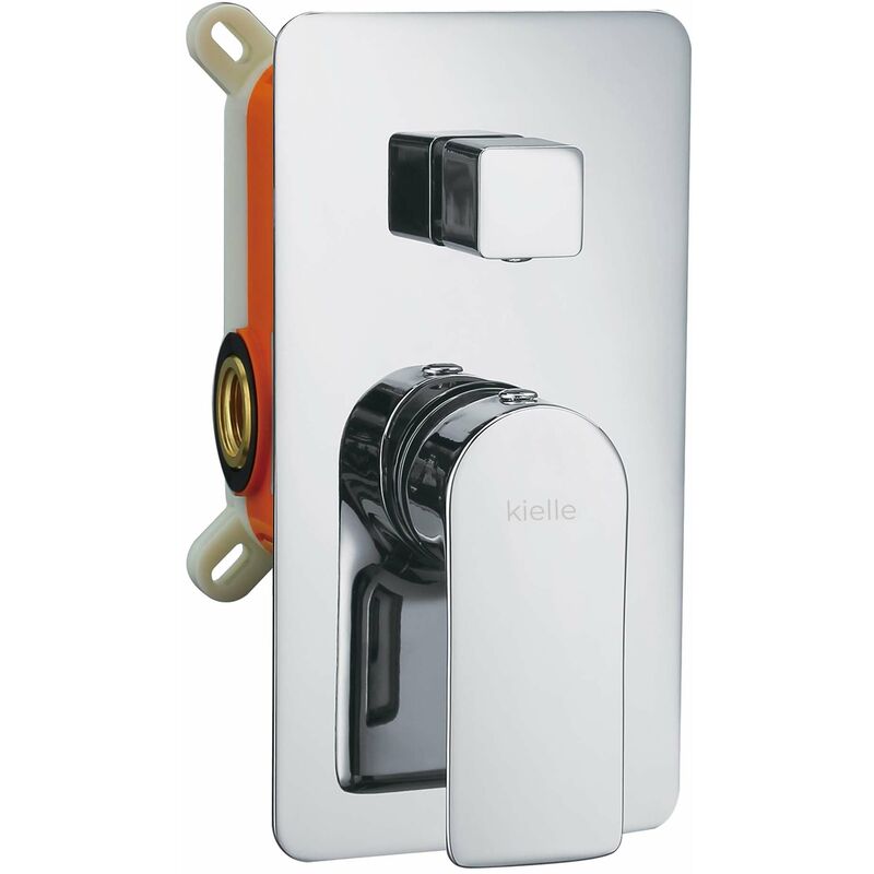 foto del prodotto vega miscelatore ad incasso per 2 utenze, con corpo incasso, cromo 10318200 kielle
