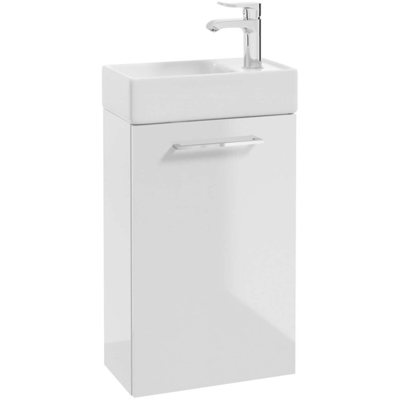 foto del prodotto vega mobiletto con lavamani, 40x68x22 cm, bianco lucido 50018s40 kielle