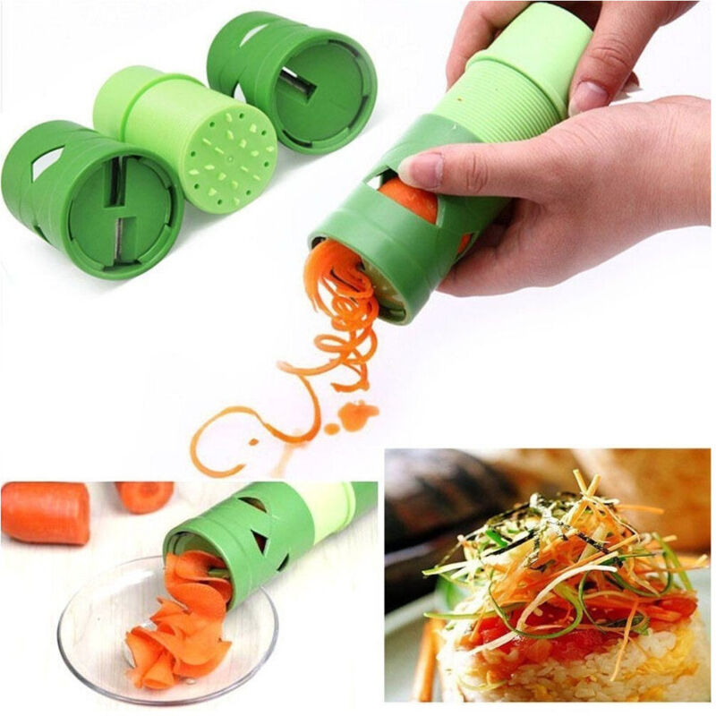 foto del prodotto veggie twister affettatrice a spirale frutta e verdura grattugia tagliaverdure - - trade shop traesio