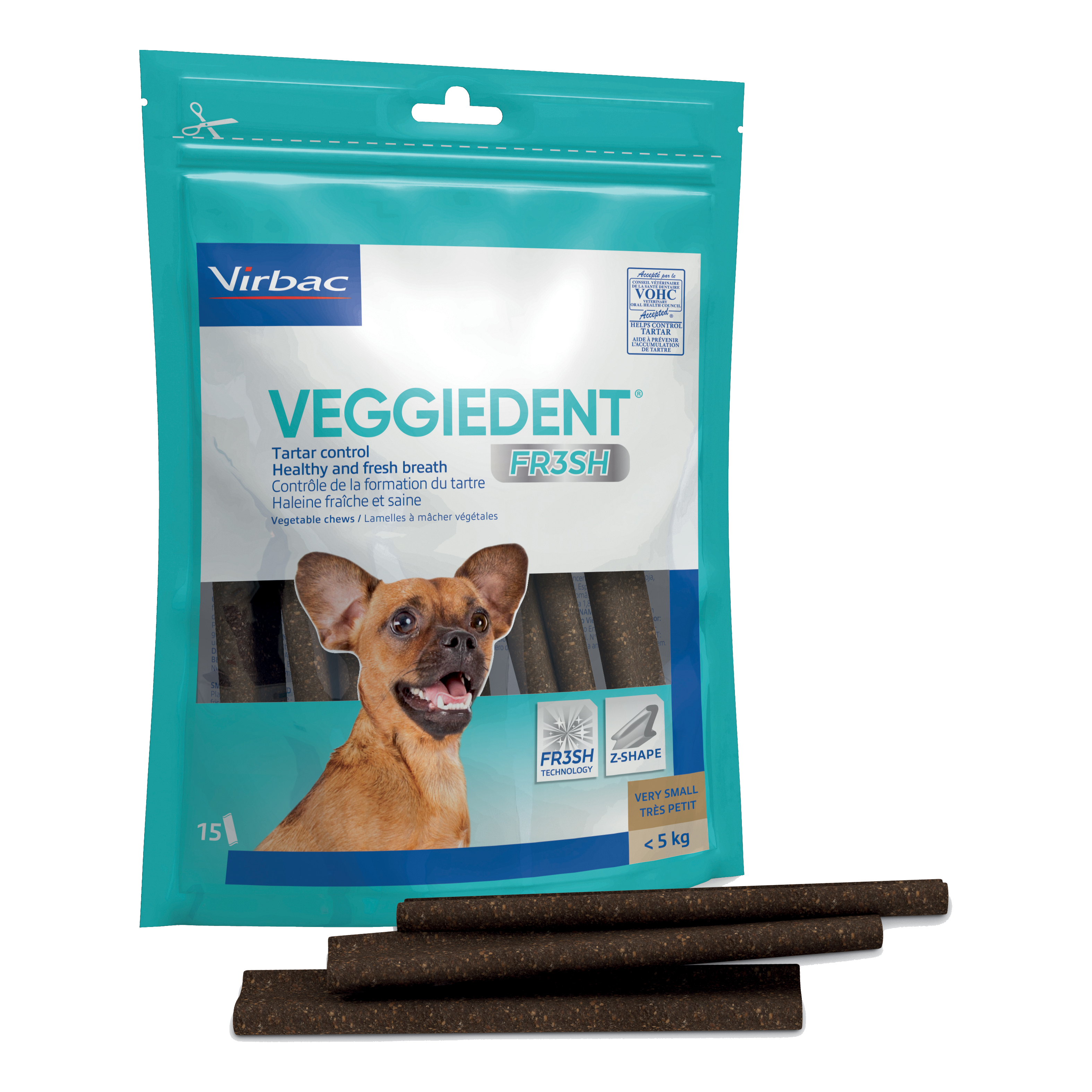 foto del prodotto veggiedent fresh tg. "xs" 15 pezzi
