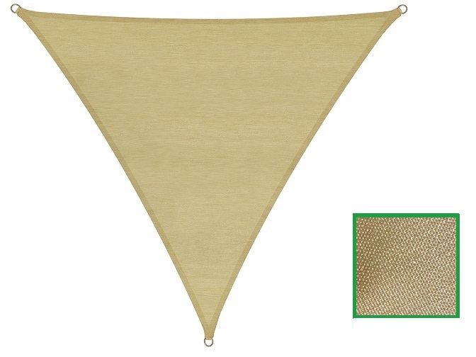 foto del prodotto vela ombra poliest. beige triang. mt. 3x3x3 160