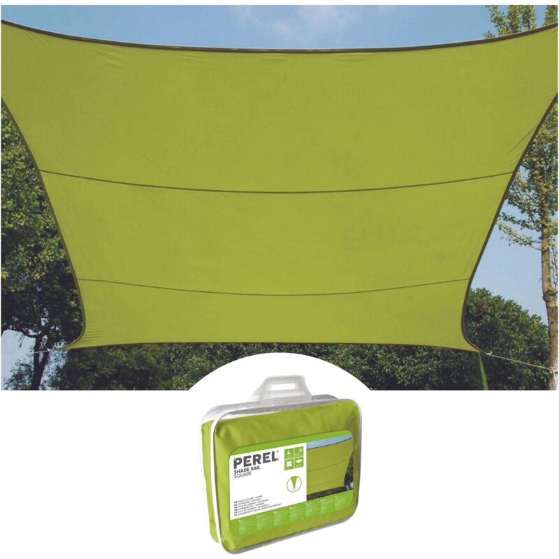 foto del prodotto vela ombra - quadrata - 5 x 5 mt - colore: verde lime